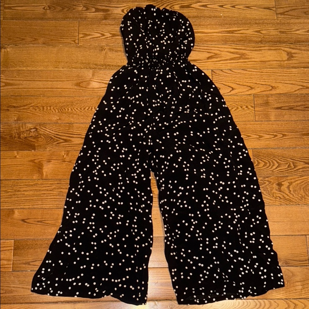 Black and White Polka Dot Jumpsuit